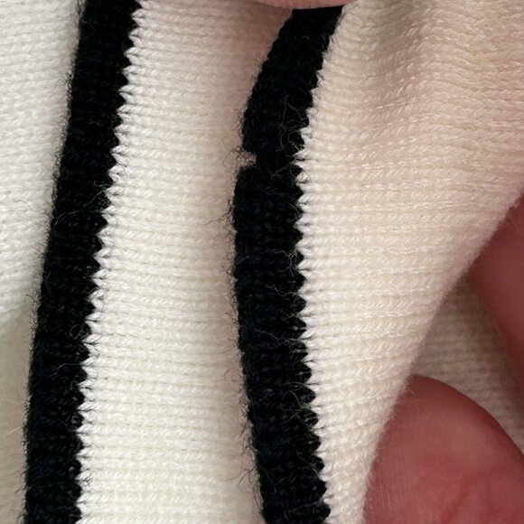 VTG CHRISTOPHER & BANKS (FLAWED) Cardigan M Ladybugs Embroidered Flowers Beads - Picture 5 of 9